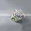 round face PMMA food container acrylic plastic candy bin with scoop