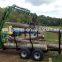 3ton log trailer with crane