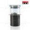glass cansiter with metal cap,glass storage jars for food,Glass bottle with Stainless Steel Lid ,Borosilicate glass Canister