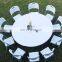 Modern Design Round Dining room Table outdoor camping wedding party hire plastic folding portable picnic table