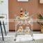 Fashion design modern bar cart trolley and kitchen food serving cart shower folding glass shelf with wheels