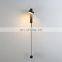 Nordic Modern Minimalist LED Wall Light Creative Bedside Wall Lamp Rotatable Bedroom Sconce