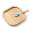 Customized Eco Friendly Reusable Creative Design Silicone Suction Bamboo Kids Plate