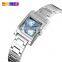 skmei 1388 square small dial stainless steel analog watch for women elegant