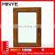 Latest design normal aluminum window wood grain casement window handle windows
