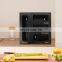 Wall Mount Black Paint Food Storage Bag Container Drawer Storage Box Bamboo Ziplock Bag Organizer