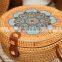 Beautiful Woven Rattan Bag Style Bohemian Bali Handbag Beach Bag