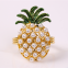 Gold Pineapple Napkin Rings Holder for Wedding Birthday Christmas Holiday Family Gathering Banquet