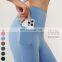 Anti-Rolling Double Side Pockets Sports Leggings Custom Gym Fitness Legging High Waist Butt Lifting Pants Women Yoga Leggings
