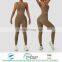 Female Fitness Wear Recycled Nylon Fabric Women Sportswear Outfit Set Gym Fitness Running Two Piece Bra Yoga Suit Set