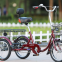 Elderly human powered tricycle, lightweight vegetable basket, leisure commuting, folding tricycle, adult（Wechat:13510231336）