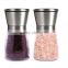 2016 manual brushed Stainless Steel Salt and Pepper Grinder Set with Matching Stand bean coffee grinder salt grinder bottle