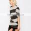 Haohoo Womens Fitted Striped T-Shirt
