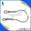 3 strand twist nylon polyester mooring rope with metal hook for boat