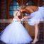 Cheap European Mom and Baby Couple Apparel Dress White Mom and Child Clothes