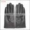 The most classic embroidery patterns ladies index finger touch screen leather gloves