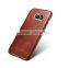 Original Icarer Vintage Series High Quality Real Leather Rubber Back Case for Samsung S7 Edge MT-5682