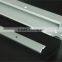 Industrial use c section aluminium channel / aluminium u sizes channel profile