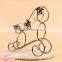 Christmas bottle frame ,single bottle wine rack table decoration