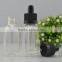 Trade assurance frosted black dropper bottle 30ml black frosted glass dropper bottle with child&tamper evident cap paper tube                        
                                                Quality Choice