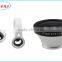 2016 New Design Universal clip Fish eye + Wide angle + Macro 3 in 1 camera Lens for Mobile Phone