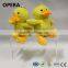 Cute CE EN71 Soft Fabric Small Yellow Duck Custom Keychain