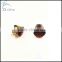 Non Piercing Clip on Magnetic Magnet red cz stone Ear Stud Fake Earrings