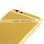 24kt gold brush back housing for iphone 6 housing back cover