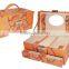 custom large make up pu leahter cosmetic box