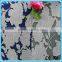 Polyester rayon spandex scuba Knit Fabric with burnout flowers for fashion gaments