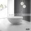 Freestanding stone bathtub white one-piece round bathtub