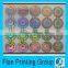 Custom transparent pvc sticker/transparent sticker label with hot stamping
