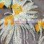 Fashion Style Flower Embrodiery Design Colorful Flower Fabric Dress For Women /Curtain Fabric