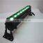 CE&RoHs Certificate Battery Powered Wireless DMX Outdoor Bar 8*Tri-3W RGB Wall Washer LED Light
