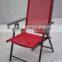 Outdoor Garden Patio 7 Positions Adjustable Portable Steel Reclining Folding Chair and Steel Sturdy Table Dining Set