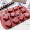 Dongguan silicone products decorating chocolate hunman heart shape cake mold