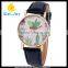 WJ-5395 green plants face trendy 2016 new design factory direct women wrist watch