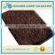 Brown 100% microfiber velvet long pile bathroom area outdoor mat