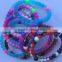 Wholesale mixed colors water mud soft solid ball bead silicone wristband