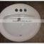 Oval drop in bathroom cold hot water sink cupc wash basin