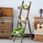 Flower potted plant rack reinforced durable wooden garden flower shelf rack