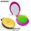 2016 Round Shape Comb Mirror With Customized Logo