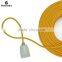 Copper Core PVC Insulation Sheath Round Flexible Yellow Round Electrical Wire
