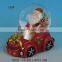 2016 new christmas ornaments,resin water globe with santa claus in the car                        
                                                Quality Choice