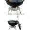 portable chracoal bbq with round shape ,easy to carry for outdoor