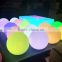 White PE plastic housing RGB decoration glow in the dark dog balls