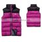 2016 Winter New Style women's cotton-padded winter jacket sleeveless super light keeping warm waterproof waffle 100% acrylic