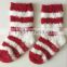Baby/ kids velvet plush warm socks with silicon dots