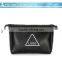 black pu travel cosmetic bag