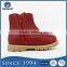 Wholesale Cheap Price Dark Red Junior Little Kids Girl Boots